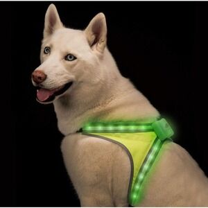 Blazin' Safety LED Lighted Dog Harness | 8 Colors Plus 6 Flashing Modes Size S